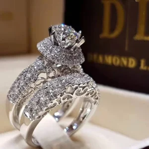 Luxury Diamond Couple Ring Set