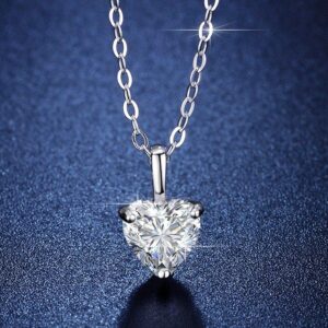 Heart Pendant with Chain – Zircon Stone Elegance for Women
