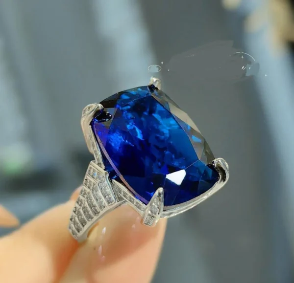 Zircon Crystal Stone Adjustable Ring